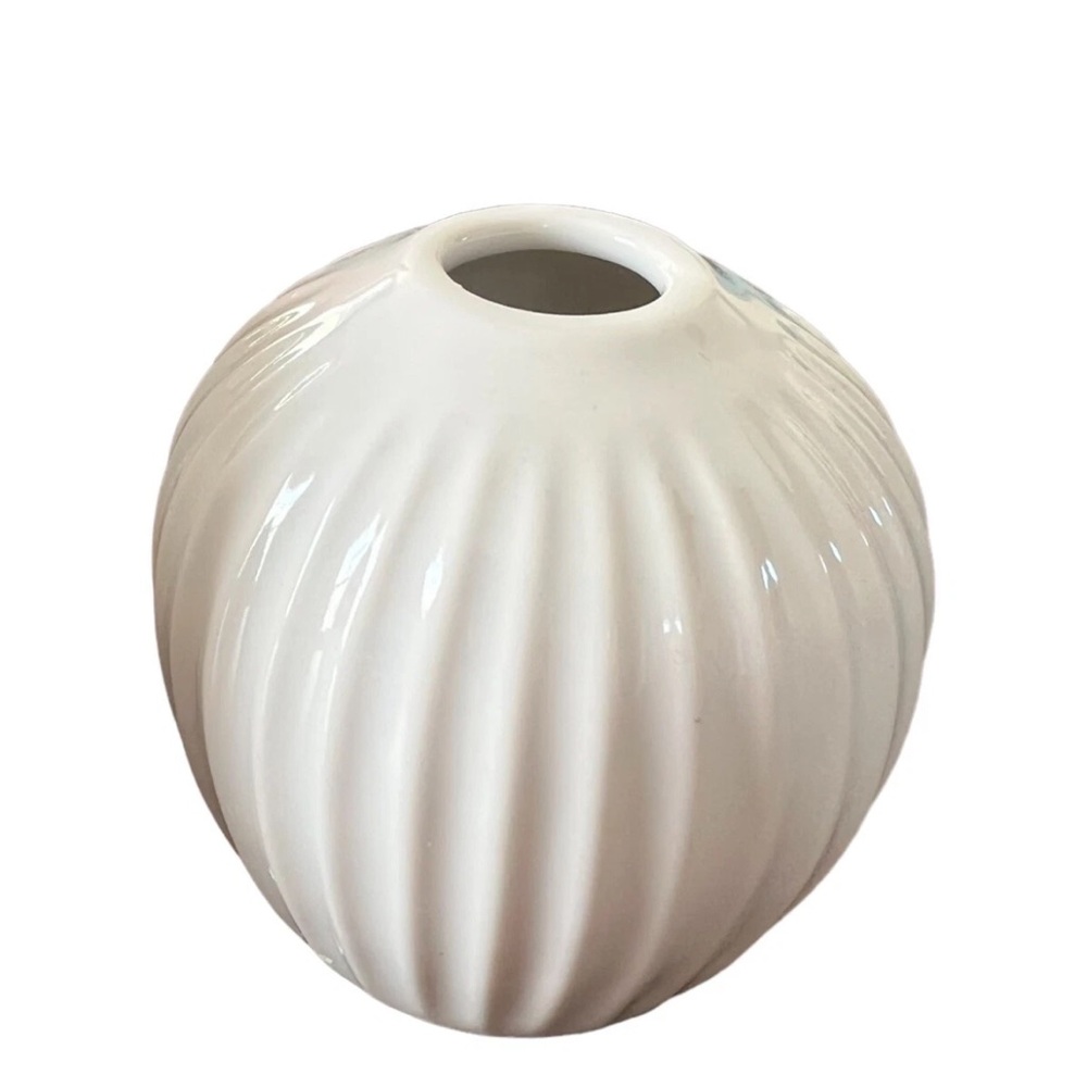 Kahler Hammershoi White Porcelain Vases Set Of 3 Hans-Christian Bauer - Picture 4 of 5